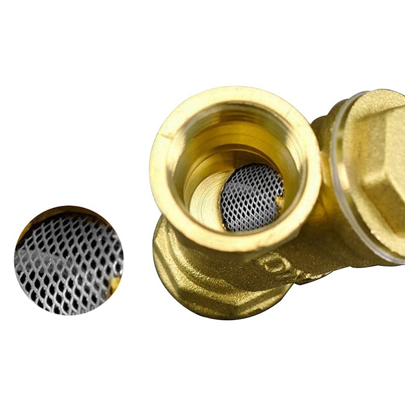 Joywayus Brass 3/4" Female Thread Y Shaped Strainer Filter Valve Pipe Fittings Adaptor Connector for Water Oil Separation - Image 3